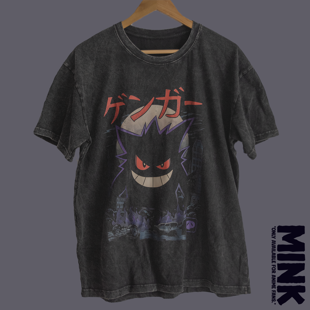 Polera Vintage de Anime - Gengar de Pokémon