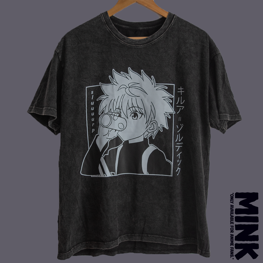 Polera Vintage de Anime - Killua Zoldyck de Hunter x Hunter